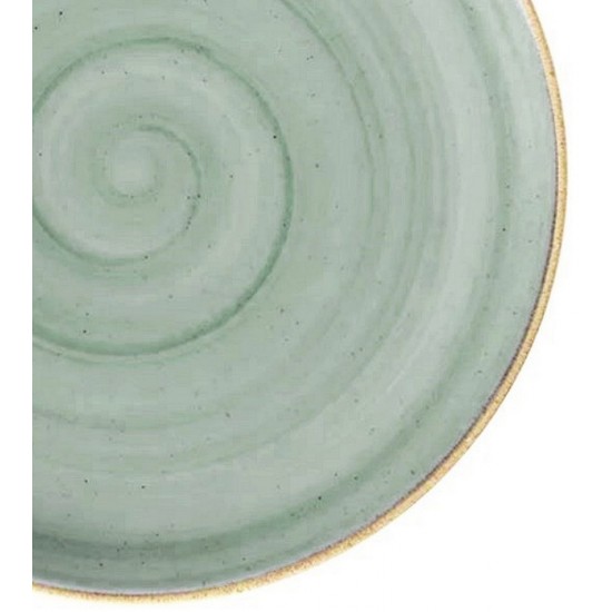 Prato Raso 27cm Cerâmica Corona Caoba Azul